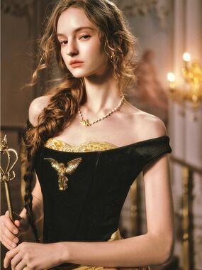NEW LaceMade Golden Eagle Goddess Corset Top